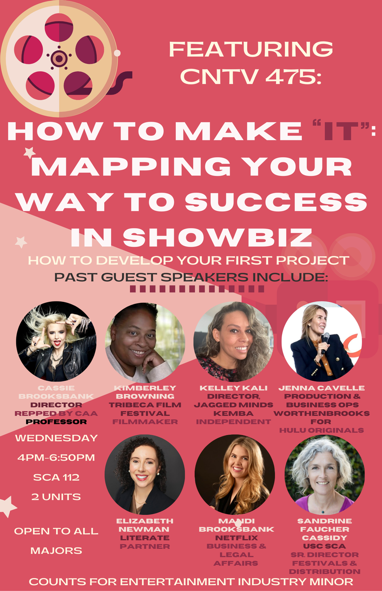 CNTV 475 Flyer - Wednesdays 4-7pm - 2 units - SCA 112 Open to All students