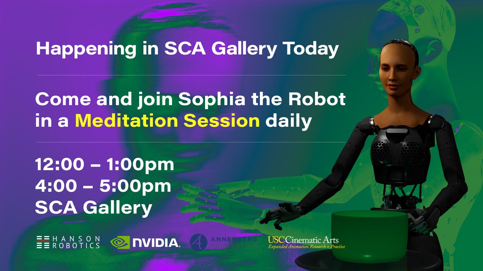 meditate sophia the robot