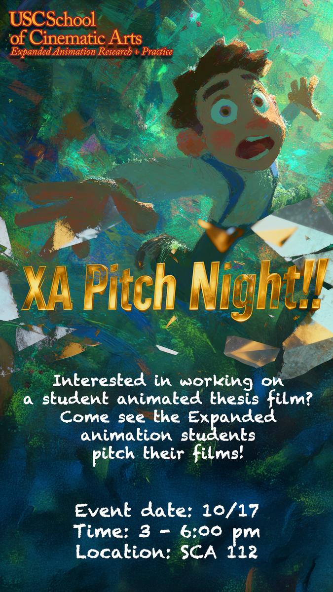 XA Pitch Event Flyer
